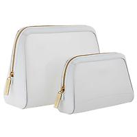 Truffle Vanity Pouch Set White